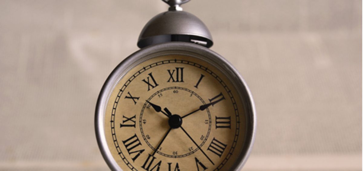 Old fashion round alarm clock
